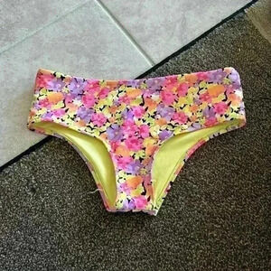 Bright Colorful Floral Bikini Bottom
